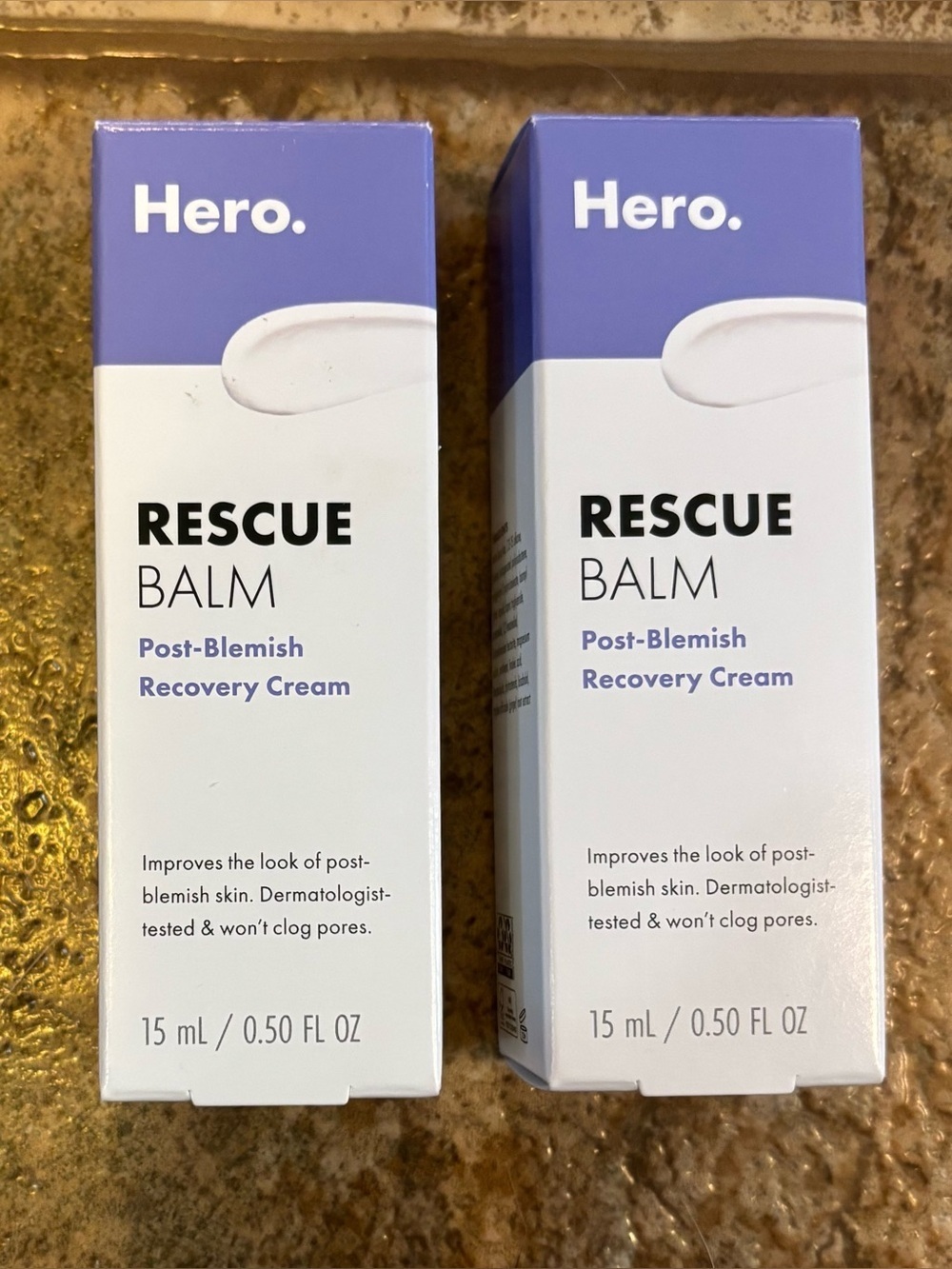 NIB *Bundle of 2* Hero Cosmetics Rescue Balm Post-Blemish Recovery Cream 15mL